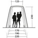 Namiot tylny Sandcrest L, wys. pojazdu 175–205 cm, szary – Outwell