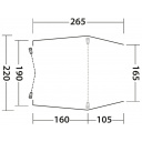 Namiot tylny Sandcrest S, wys. pojazdu 155–185 cm, szary – Outwell