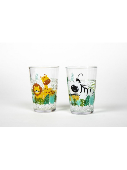 Szklanki do picia z motywem Safari SAN 250 ml 2 szt. - Camp4
