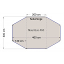 Segment rozbudowy wiatrochronu HELGOLAND 400, szary – RTent