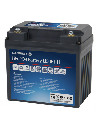 Akumulator LiFePO4 50 Ah z Bluetooth - Carbest