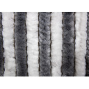 Zasłona drzwiowa chenille 56×185 biały/szary - Carbest