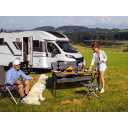 Stolik bambusowy na kółkach 140 x 80 cm MENDOZA - Camp4