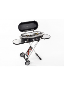 Grill gazowy 2-palnikowy na kółkach 50 mbar - Camp4