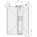 Łóżko podnoszone elektrycznie z szynami - Carbest