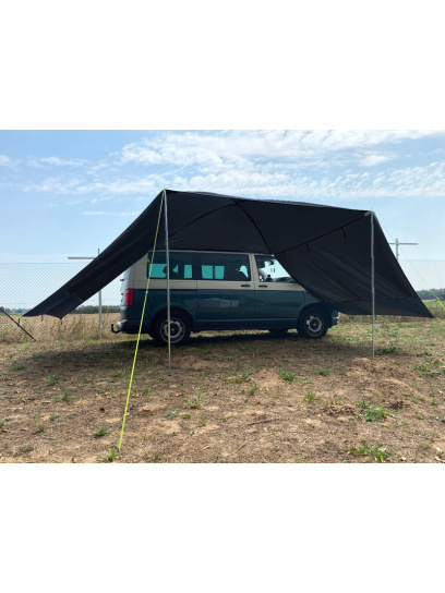 Zadaszenie przeciwsłoneczne Mauritius 300 x 300 cm, ciemnoszare – RTent