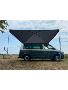 Zadaszenie przeciwsłoneczne Mauritius 300 x 300 cm, ciemnoszare – RTent