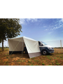 Zadaszenie przeciwsłoneczne Mauritius 300 x 300 cm, jasnoszare – RTent