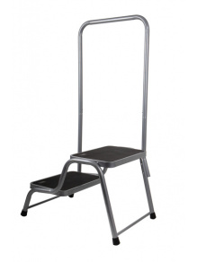 Stopień podwójny z poręczą 640 x 375 x 430 mm do kampera - Carbest
