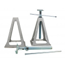 Aluminiowe podpory stabilizujące 28-43 cm (2 szt.) - Carbest