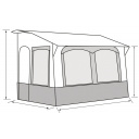 Markiza caravanowa Casa Royal S 320, szara – RTent