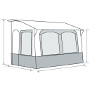 Markiza caravanowa Casa Royal S 320, szara – RTent