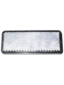 Odblask prostokątny 95x38 mm biały - Carbest