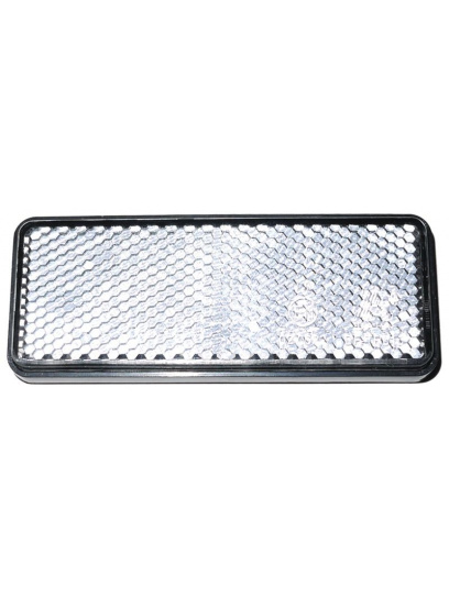 Odblask prostokątny 95x38 mm biały - Carbest