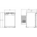 Wbudowana lodówka kompresorowa LR40L - Carbest