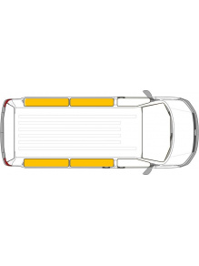Maty termiczne Isoflex VW T5/T6 od 2003 krótki rozstaw osi tył - Carbest