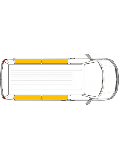 Maty termiczne Isoflex VW T5/T6 od 2003 długi rozstaw osi tył - Carbest