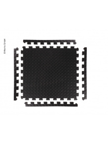 Listwy krawędziowe i narożne do płytek podłogowych 8 szt., czarne – RTent