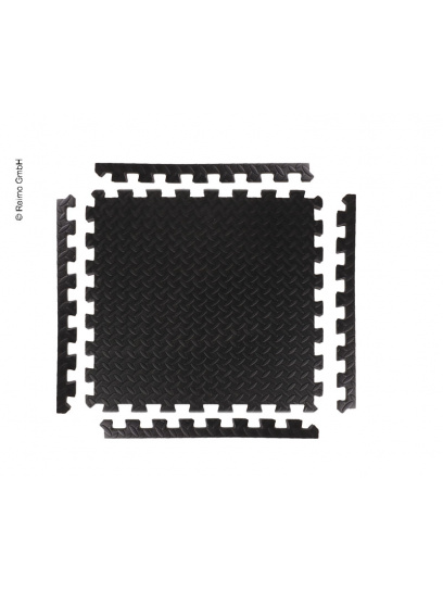Listwy krawędziowe i narożne do płytek podłogowych 8 szt., czarne – RTent