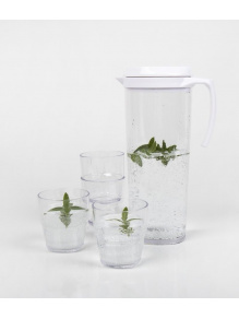 Dzbanek z zakrętką 1,5 l + 4 szklanki 250 ml - Camp4