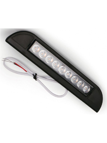 Lampa zewnętrzna oświetlenie LED 231 mm IP67 czarna - Carbest