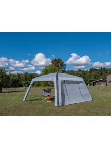 Ściana boczna z drzwiami do LINOSA 300 300 x 300 cm, szara – RTent