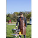 Fartuch grillowy skórzany brązowy - Holiday Travel