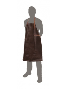 Fartuch grillowy skórzany brązowy - Holiday Travel