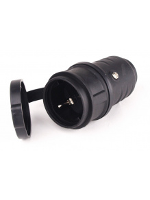 Gumowe gniazdo Schuko 230 V - Carbest