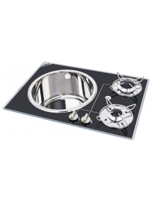 Połączenie kuchenka zlewozmywak do zabudowy kuchennej - Carbest