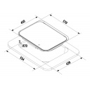 Wpuszczana kuchenka gazowa 3-palnikowa - Carbest