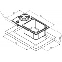 Kombinacja kuchenka/zlew VanStream - Carbest