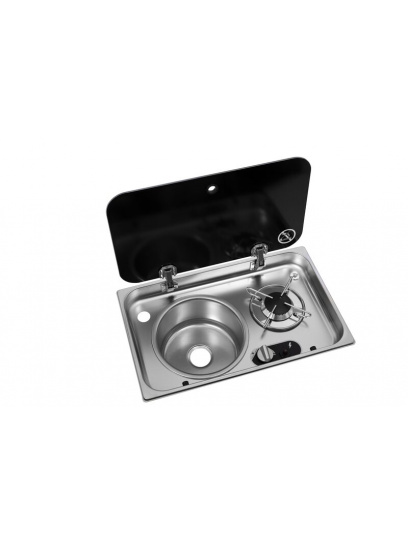 Kombinacja płyta grzewcza/zlew ASO lewy - Carbest