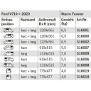 Szyba boczna stała Ford V710 kR prawa - Carbest