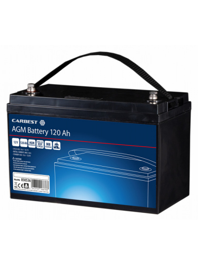Akumulator AGM deep-cycle 12 V 120 Ah - Carbest
