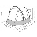 Namiot tunelowy do busów Tour Compact 2 170–190 cm, szary – RTent