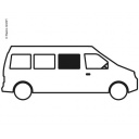 Okno przesuwne do Ducato/Boxer/Jumper przód prawa strona 1400 x 665 mm - Carbest