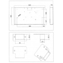 Okap kuchenny pochłaniacz 12 V 460x285x50 mm - Carbest