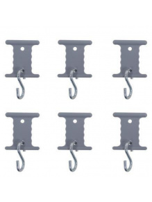 Wieszaki do markizy Ø5/7 mm z haczykami S 6 szt., srebrne – RTent