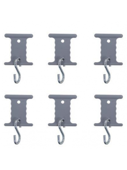 Wieszaki do markizy Ø5/7 mm z haczykami S 6 szt., srebrne – RTent