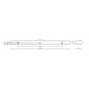Uchwyt meblowy ABS 269 mm chrom