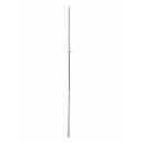 Słupek teleskopowy aluminiowy regulowany, srebrny – RTent