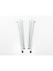 Zestaw masztów teleskopowych 180–220 cm 2 szt., srebrny – RTent