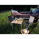 Stół składany bambusowy 90×90×70 - Camp4