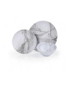 Zestaw naczyń melamina MARMOR 6 el. - Camp4