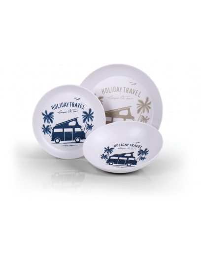 Zestaw naczyń kempingowych - Holiday Travel