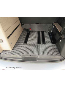 Dywan do bagażnika Citroen Campster z szynami antracyt - Carbest