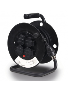 Bęben kablowy 25 m z 4 gniazdami Schuko - Carbest