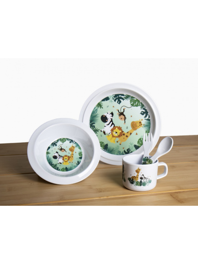 Zestaw naczyń dla dzieci SAFARI 5 el. - Camp4