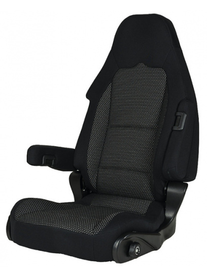 Fotel pilota S10.1 pasażera Tavoc czarno-szary – Sportscraft